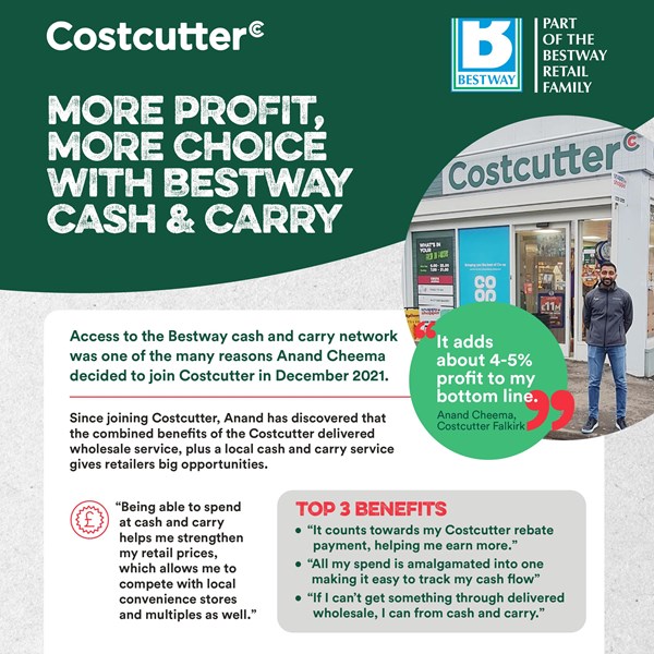 Costcutter retails get more profit, more choice with Bestway cash and carry